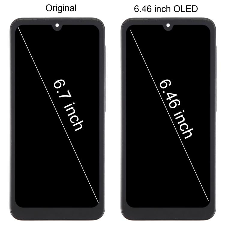 For Samsung Galaxy A26 SM-A266B 6.46 inch OLED LCD Screen Digitizer Full Assembly with Frame (Pink)