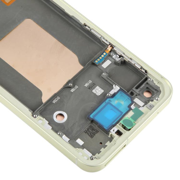 For Samsung Galaxy A55 SM-A556B OLED LCD Screen Digitizer Full Assembly with Frame (Light Green)