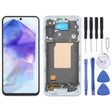 For Samsung Galaxy A55 SM-A556B OLED LCD Screen Digitizer Full Assembly with Frame (Baby Blue) - free shipping - PMc TechLife - Order now!