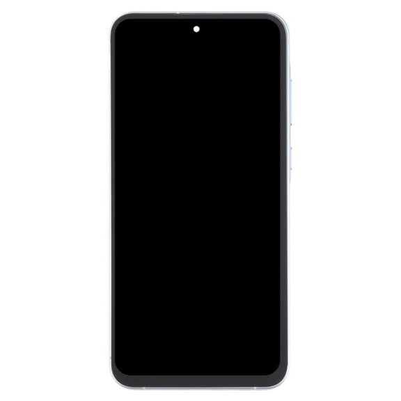 For Samsung Galaxy A55 SM-A556B OLED LCD Screen Digitizer Full Assembly with Frame (Baby Blue)
