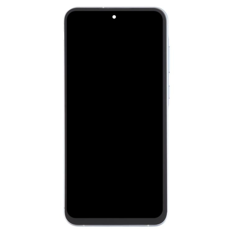 For Samsung Galaxy A55 SM-A556B OLED LCD Screen Digitizer Full Assembly with Frame (Baby Blue)