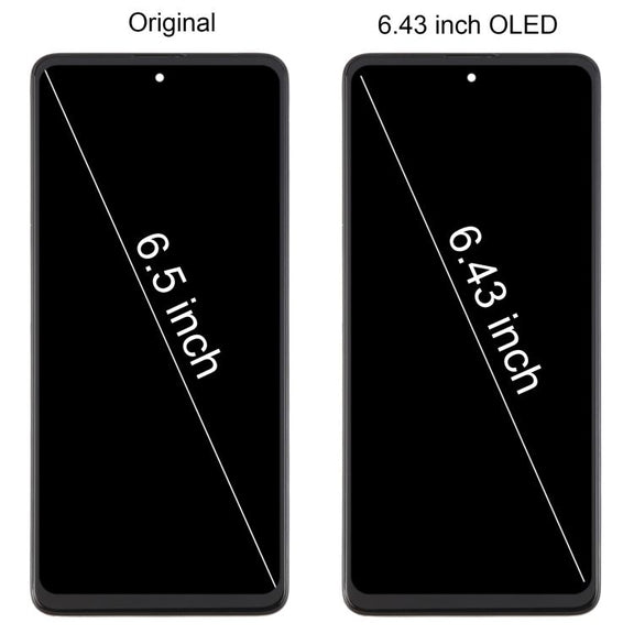 For Samsung Galaxy A51 4G SM-A515F 6.43 inch OLED LCD Screen Digitizer Full Assembly with Frame (Black)
