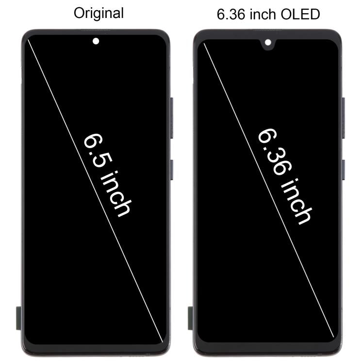For Samsung Galaxy A51 5G SM-A516 6.36 inch OLED LCD Screen Digitizer Full Assembly with Frame (Pink)