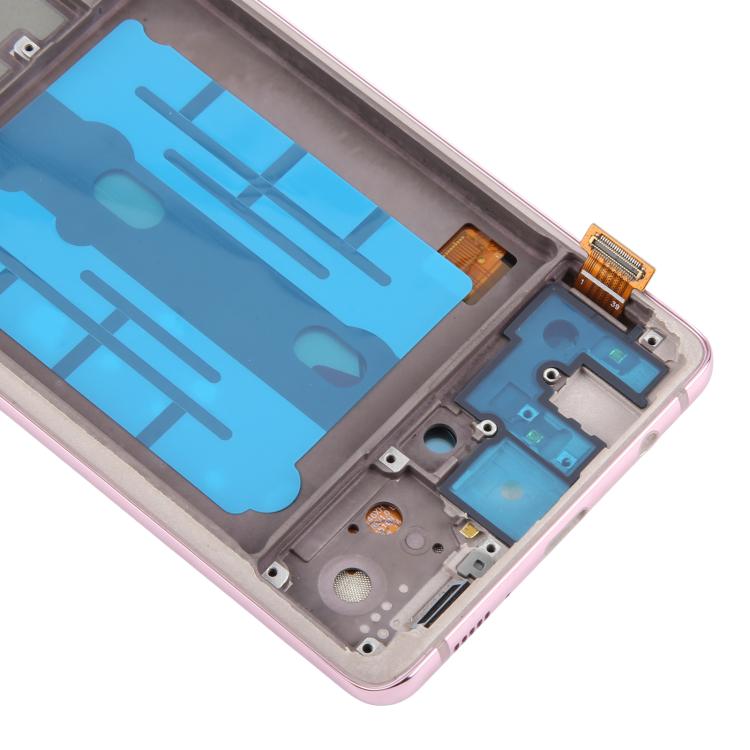 For Samsung Galaxy A51 5G SM-A516 6.43 inch OLED LCD Screen Digitizer Full Assembly with Frame (Pink)