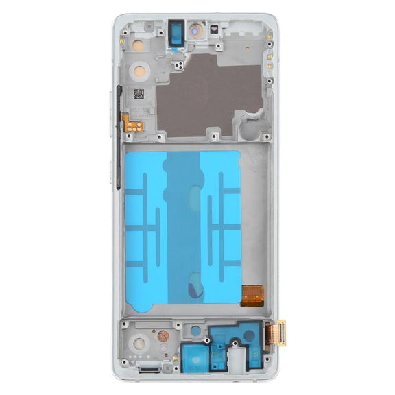 For Samsung Galaxy A51 5G SM-A516 6.43 inch OLED LCD Screen Digitizer Full Assembly with Frame (Silver)
