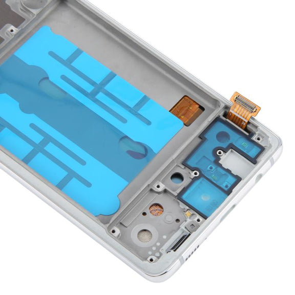 For Samsung Galaxy A51 5G SM-A516 6.43 inch OLED LCD Screen Digitizer Full Assembly with Frame (Silver)