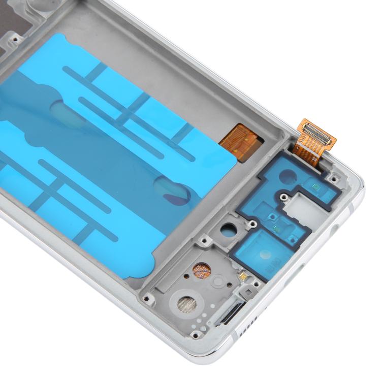 For Samsung Galaxy A51 5G SM-A516 6.43 inch OLED LCD Screen Digitizer Full Assembly with Frame (Silver)