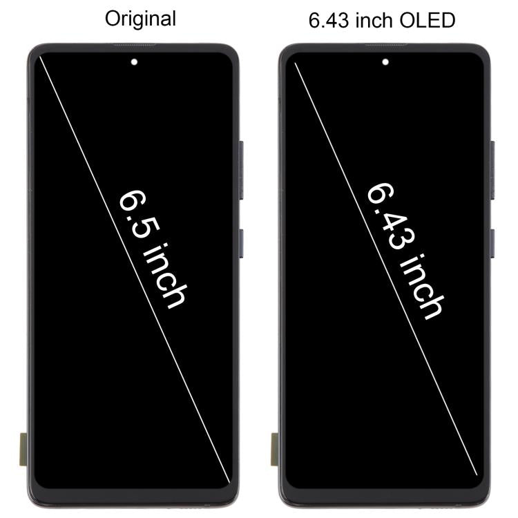 For Samsung Galaxy A51 5G SM-A516 6.43 inch OLED LCD Screen Digitizer Full Assembly with Frame (Silver)