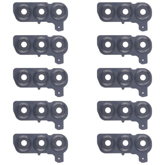 For Samsung Galaxy S25 SM-S931B 10pcs Rear Camera Lens Cover (Black)