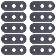 For Samsung Galaxy A36 SM-A366B 10pcs Rear Camera Lens Cover (Black)