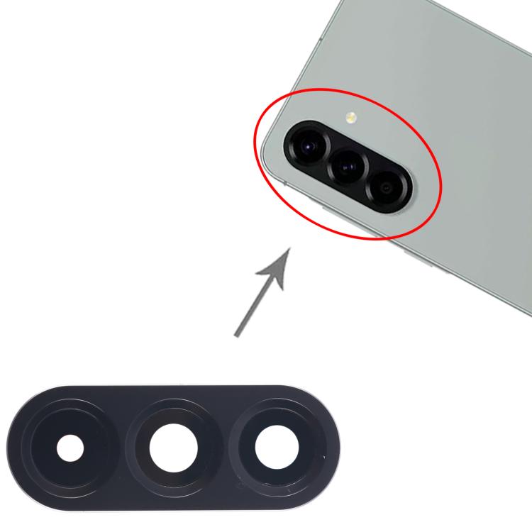 For Samsung Galaxy A56 SM-A566B 10pcs Rear Camera Lens Cover (Grey)