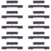 For Samsung Galaxy S25 SM-S931B 10pcs Power Button and Volume Control Button (Black)