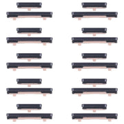 For Samsung Galaxy S25+ SM-S936B 10pcs Power Button and Volume Control Button (Black)