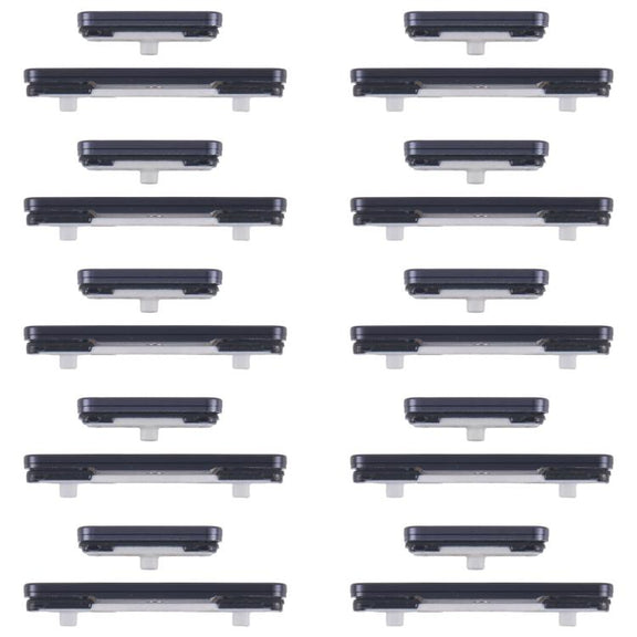For Samsung Galaxy S25 Ultra SM-S938B 10pcs Power Button and Volume Control Button (Black)