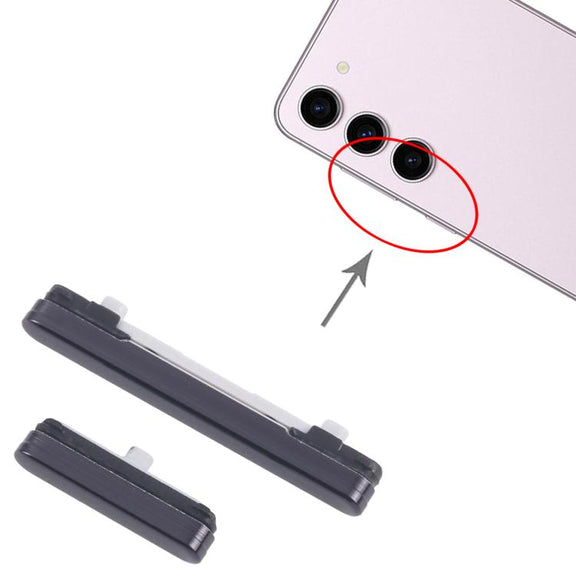 For Samsung Galaxy S23 SM-S911B 10pcs Power Button and Volume Control Button (Black)