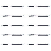 For Samsung Galaxy A04e SM-A042F 10pcs Power Button and Volume Control Button (Black)