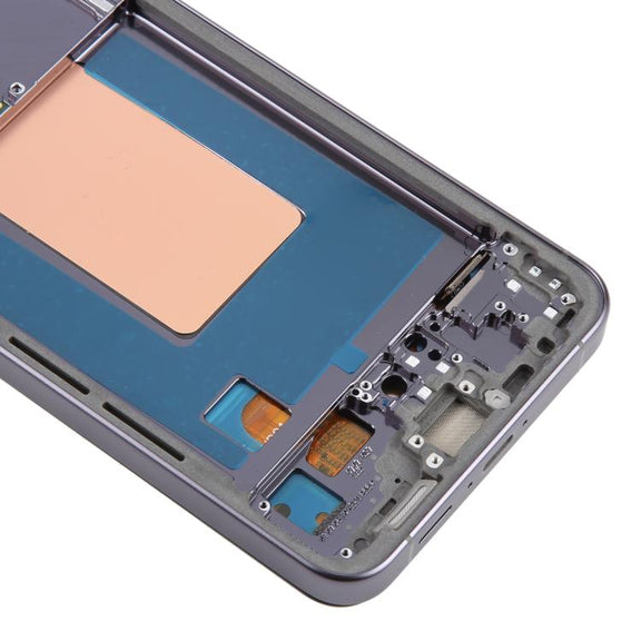 For Samsung Galaxy S24 FE SM-S721B OLED LCD Screen Digitizer Full Assembly with Frame (Black)