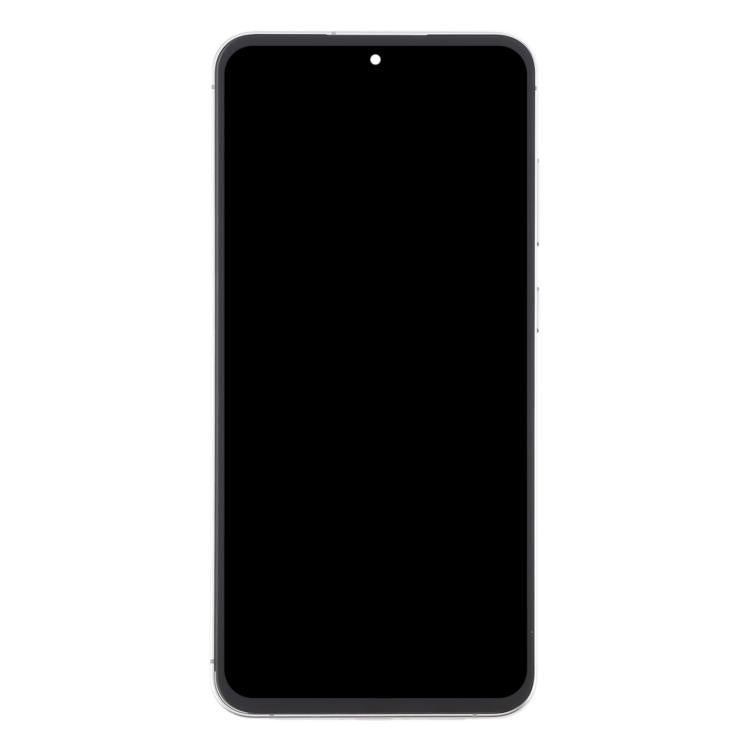 For Samsung Galaxy S24 FE SM-S721B OLED LCD Screen Digitizer Full Assembly with Frame (Silver)