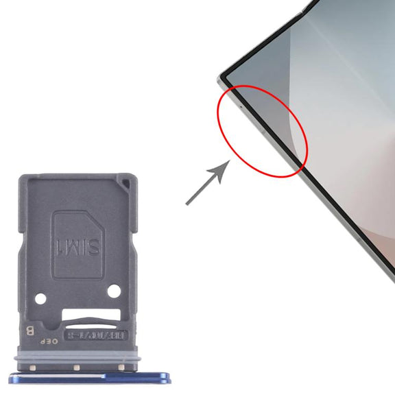 For Samsung Galaxy Z Fold7 SM-F966U US Version Original SIM Card Tray (Blue)