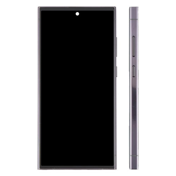 For Samsung Galaxy S23 Ultra SM-S918B 6.72 inch TFT LCD Screen Digitizer Full Assembly with Frame, Not Supporting Fingerprint Identification (Black)