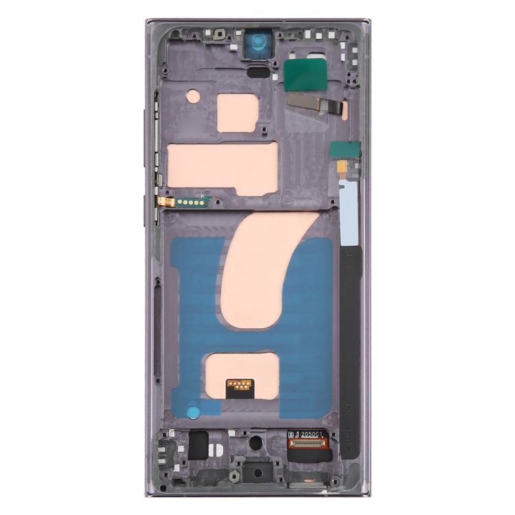 For Samsung Galaxy S23 Ultra SM-S918B 6.72 inch TFT LCD Screen Digitizer Full Assembly with Frame, Not Supporting Fingerprint Identification (Black)
