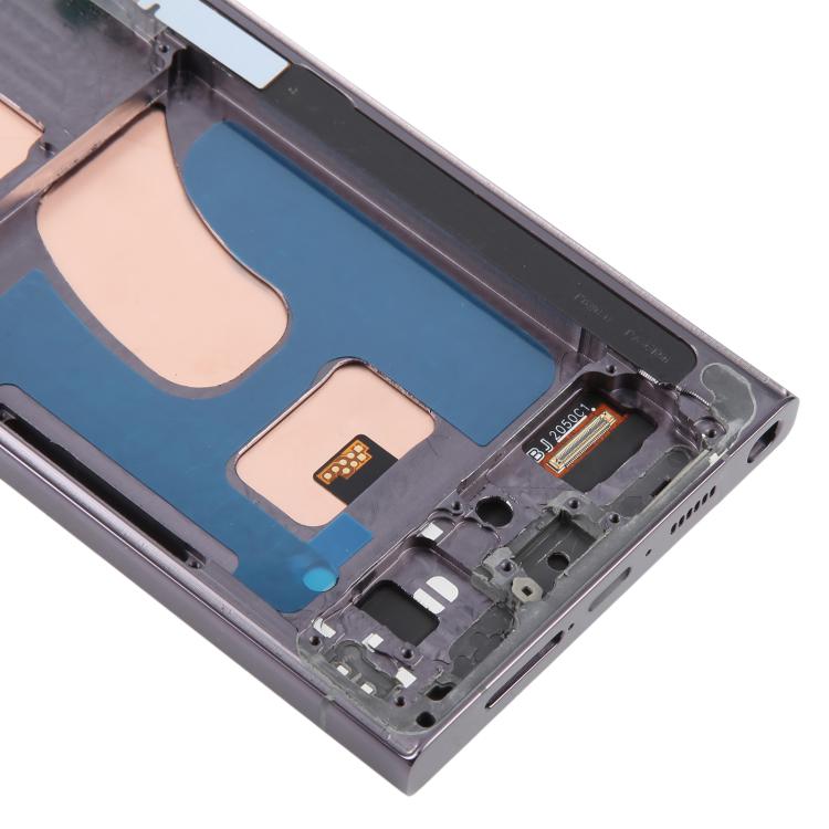 For Samsung Galaxy S23 Ultra SM-S918B 6.72 inch TFT LCD Screen Digitizer Full Assembly with Frame, Not Supporting Fingerprint Identification (Black)