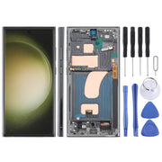 For Samsung Galaxy S23 Ultra SM-S918B 6.72 inch TFT LCD Screen Digitizer Full Assembly with Frame, Not Supporting Fingerprint Identification (Green)