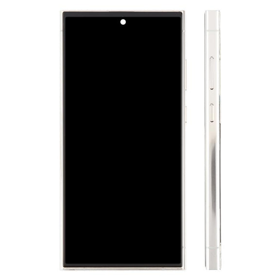 For Samsung Galaxy S23 Ultra SM-S918B 6.72 inch TFT LCD Screen Digitizer Full Assembly with Frame, Not Supporting Fingerprint Identification (Gold)