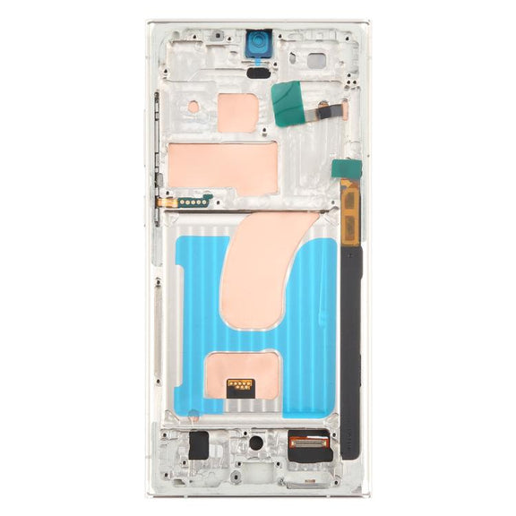 For Samsung Galaxy S23 Ultra SM-S918B 6.72 inch TFT LCD Screen Digitizer Full Assembly with Frame, Not Supporting Fingerprint Identification (Gold)