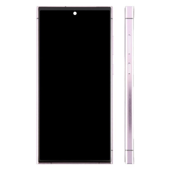 For Samsung Galaxy S23 Ultra SM-S918B 6.72 inch TFT LCD Screen Digitizer Full Assembly with Frame, Not Supporting Fingerprint Identification (Purple)