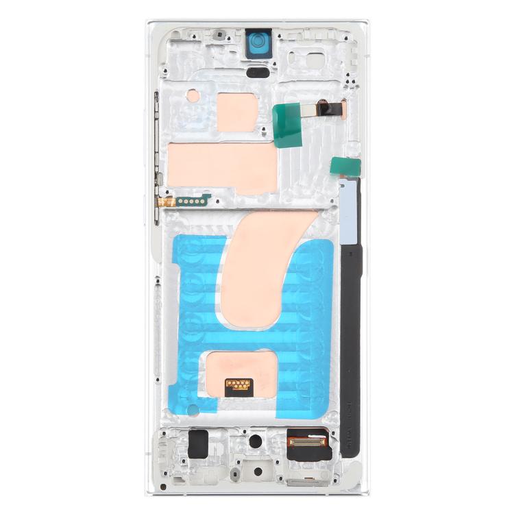 For Samsung Galaxy S23 Ultra SM-S918B 6.72 inch TFT LCD Screen Digitizer Full Assembly with Frame, Not Supporting Fingerprint Identification (Silver)