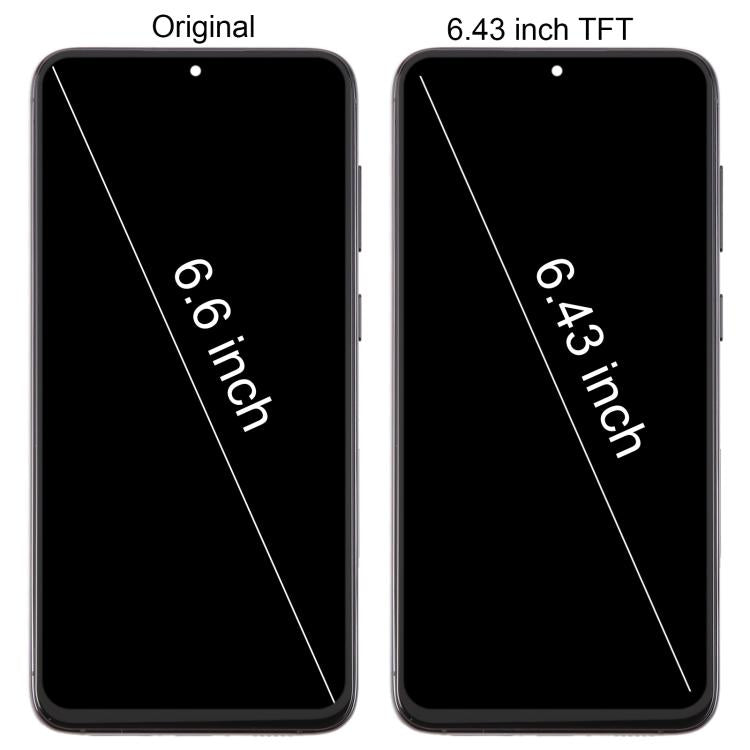 For Samsung Galaxy S23+ SM-S916B 6.43 inch TFT LCD Screen Digitizer Full Assembly with Frame, Not Supporting Fingerprint Identification (Silver)