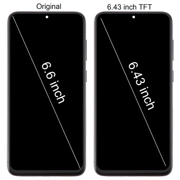 For Samsung Galaxy S23+ SM-S916B 6.43 inch TFT LCD Screen Digitizer Full Assembly with Frame, Not Supporting Fingerprint Identification (Black)