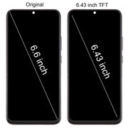 For Samsung Galaxy S22+ SM-S906B 6.43 inch TFT LCD Screen Digitizer Full Assembly with Frame, Not Supporting Fingerprint Identification (Silver)
