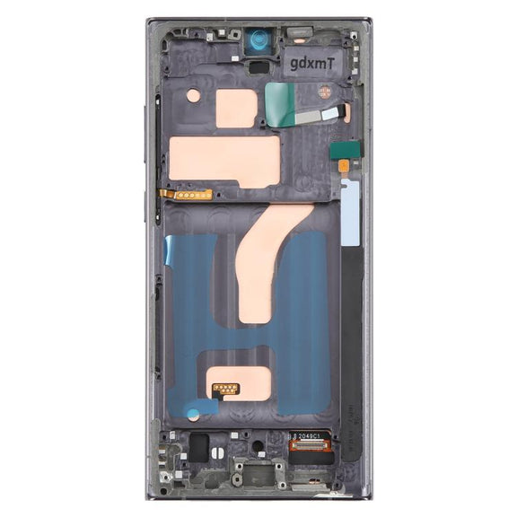 For Samsung Galaxy S22 Ultra SM-S908B 6.72 inch TFT LCD Screen Digitizer Full Assembly with Frame, Not Supporting Fingerprint Identification (Grey)