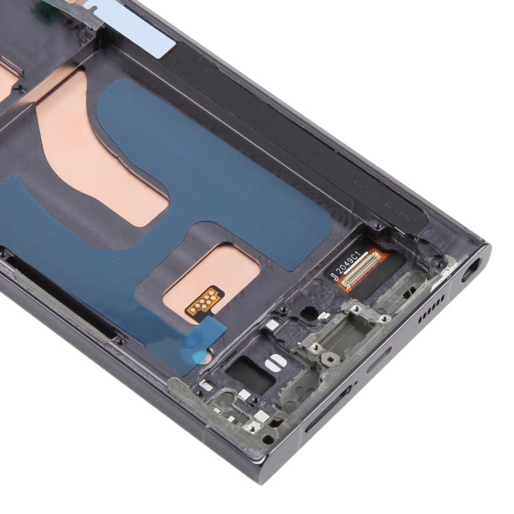 For Samsung Galaxy S22 Ultra SM-S908B 6.72 inch TFT LCD Screen Digitizer Full Assembly with Frame, Not Supporting Fingerprint Identification (Grey)