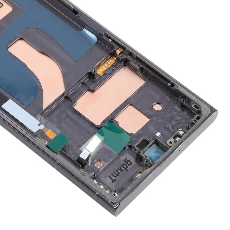 For Samsung Galaxy S22 Ultra SM-S908B 6.72 inch TFT LCD Screen Digitizer Full Assembly with Frame, Not Supporting Fingerprint Identification (Grey)