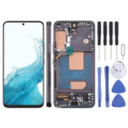 For Samsung Galaxy S22 SM-S901B 5.96 inch TFT LCD Screen Digitizer Full Assembly with Frame, Not Supporting Fingerprint Identification (Black)