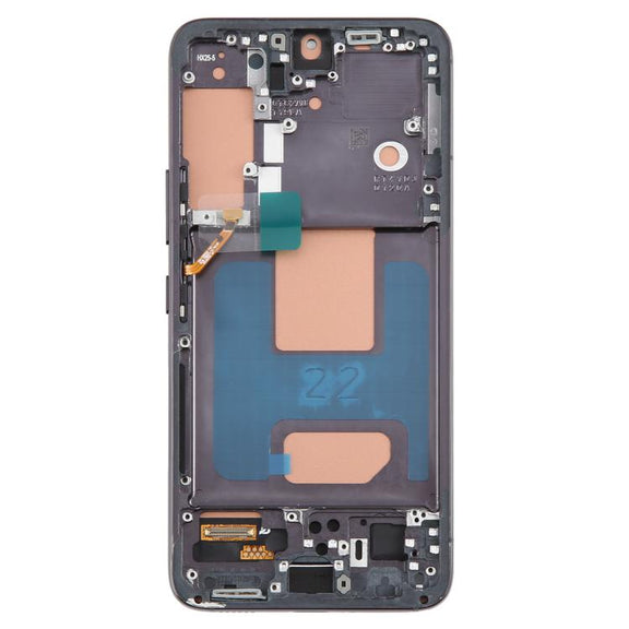 For Samsung Galaxy S22 SM-S901B 5.96 inch TFT LCD Screen Digitizer Full Assembly with Frame, Not Supporting Fingerprint Identification (Black)