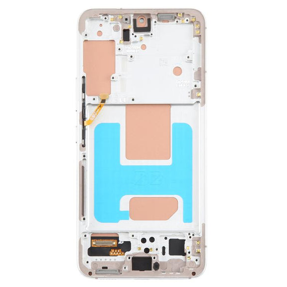 For Samsung Galaxy S22 SM-S901B 5.96 inch TFT LCD Screen Digitizer Full Assembly with Frame, Not Supporting Fingerprint Identification (Silver)