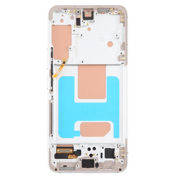 For Samsung Galaxy S22 SM-S901B 5.96 inch TFT LCD Screen Digitizer Full Assembly with Frame, Not Supporting Fingerprint Identification (Silver)