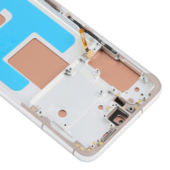 For Samsung Galaxy S22 SM-S901B 5.96 inch TFT LCD Screen Digitizer Full Assembly with Frame, Not Supporting Fingerprint Identification (Silver)