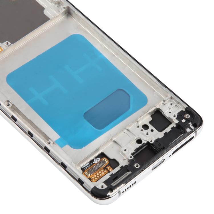 For Samsung Galaxy S21 5G SM-G991B 6.12 inch TFT LCD Screen Digitizer Full Assembly with Frame, Not Supporting Fingerprint Identification (Silver)
