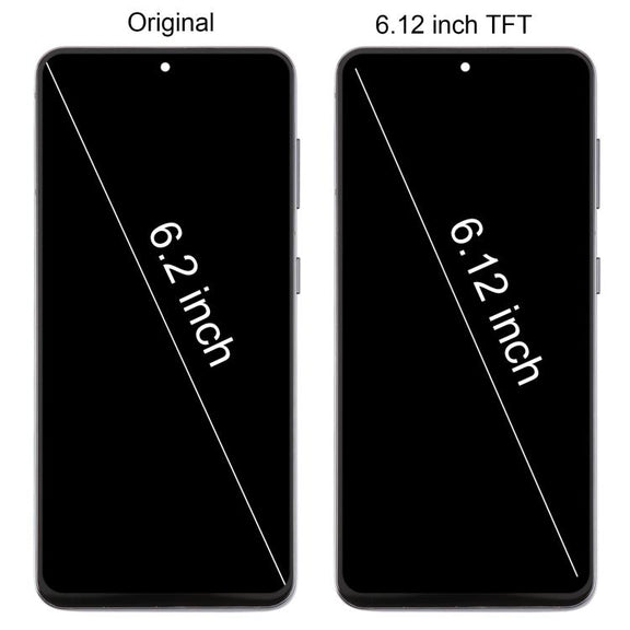 For Samsung Galaxy S21 5G SM-G991B 6.12 inch TFT LCD Screen Digitizer Full Assembly with Frame, Not Supporting Fingerprint Identification (Gold)