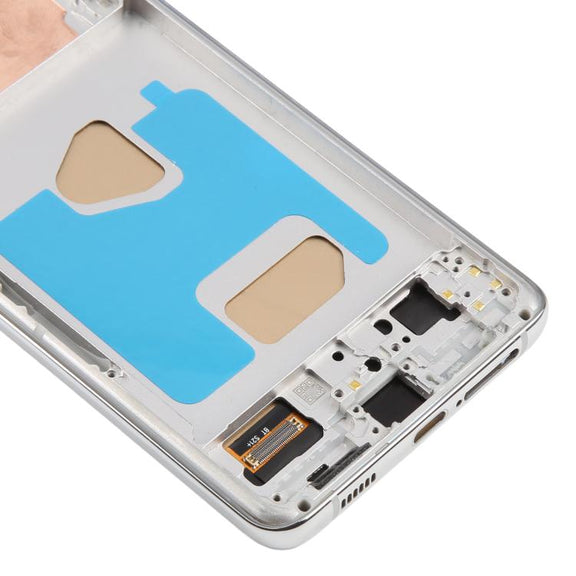 For Samsung Galaxy S21+ SM-G996B 6.58 inch TFT LCD Screen Digitizer Full Assembly with Frame, Not Supporting Fingerprint Identification (Silver)