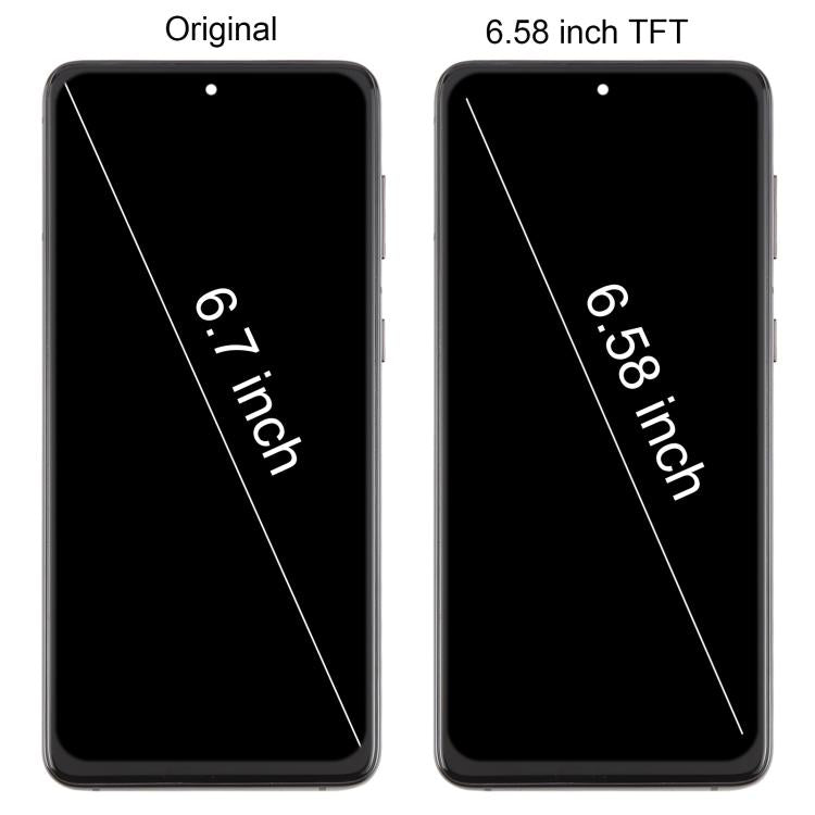 For Samsung Galaxy S21+ SM-G996B 6.58 inch TFT LCD Screen Digitizer Full Assembly with Frame, Not Supporting Fingerprint Identification (Black)