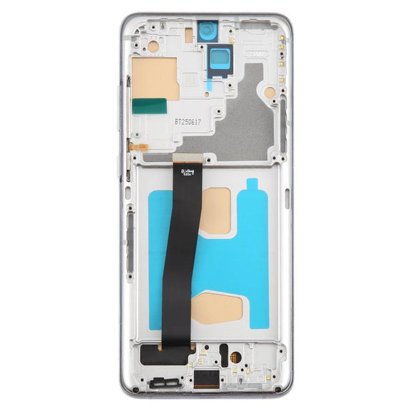 For Samsung Galaxy S20 Ultra SM-G988B 6.78 inch TFT LCD Screen Digitizer Full Assembly with Frame, Not Supporting Fingerprint Identification (Grey)