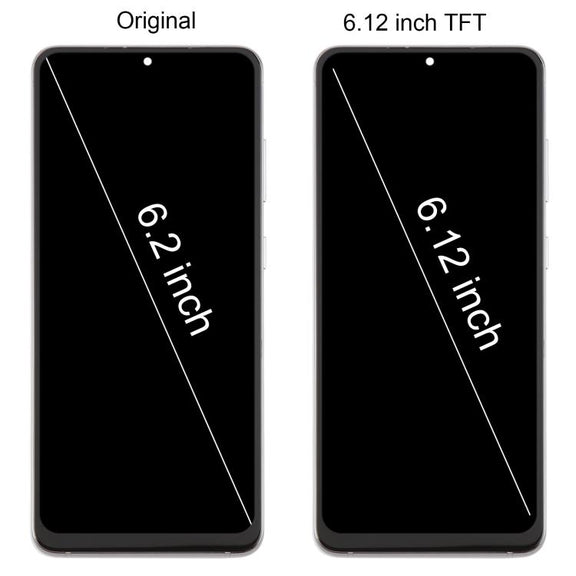 For Samsung Galaxy S20 4G SM-G980F 6.12 inch TFT LCD Screen Digitizer Full Assembly with Frame, Not Supporting Fingerprint Identification (Grey)