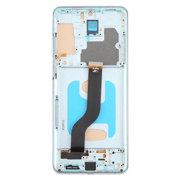 For Samsung Galaxy S20+ SM-G985F 6.58 inch TFT LCD Screen Digitizer Full Assembly with Frame, Not Supporting Fingerprint Identification (Blue)