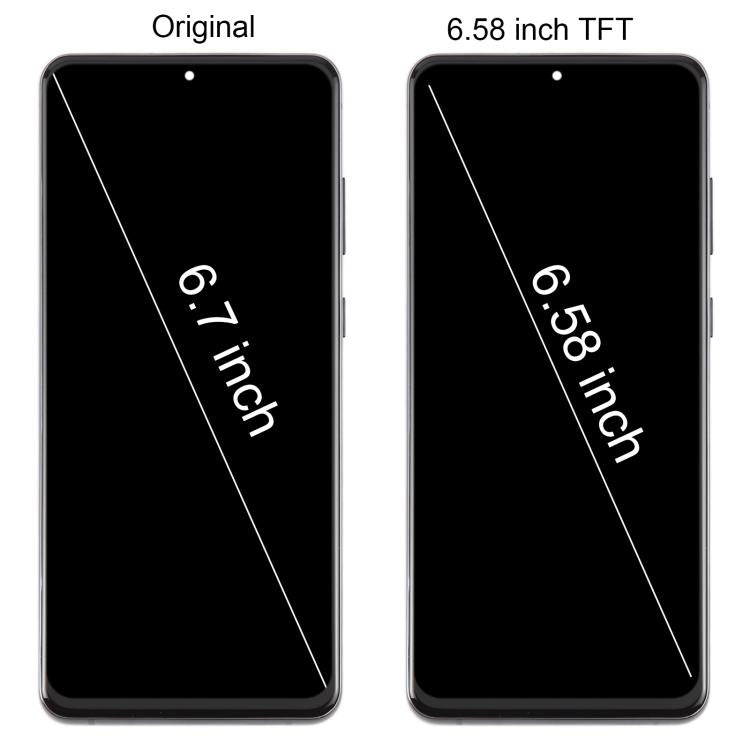 For Samsung Galaxy S20+ SM-G985F 6.58 inch TFT LCD Screen Digitizer Full Assembly with Frame, Not Supporting Fingerprint Identification (Grey)